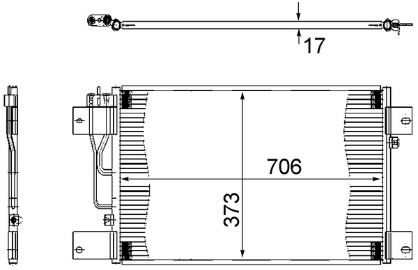 MAHLE Klímahűtő AC533000S_MAHLE