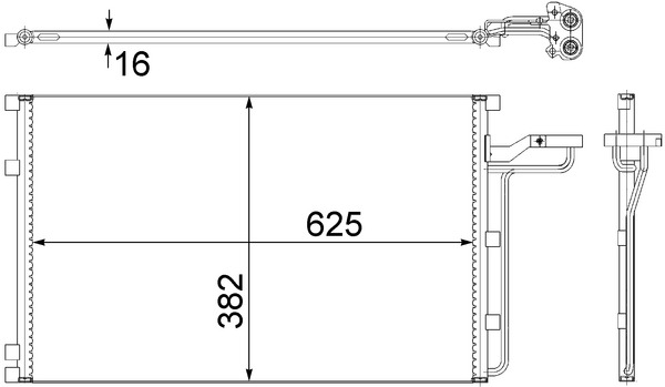 MAHLE Klímahűtő AC551001S_MAHLE