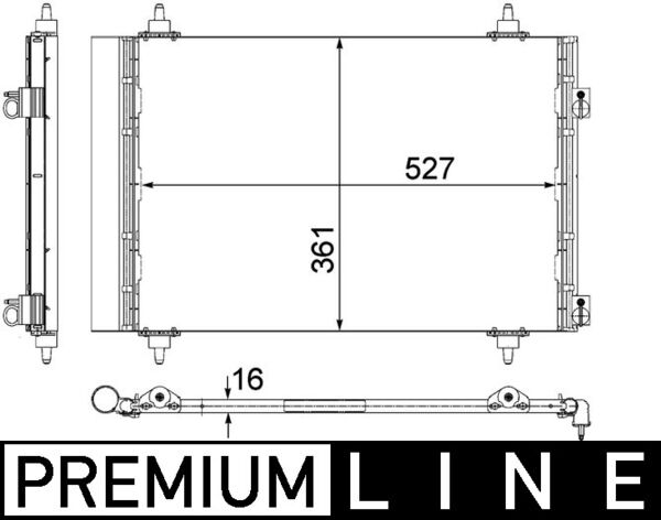 MAHLE Klímahűtő AC554000P_MAHLE