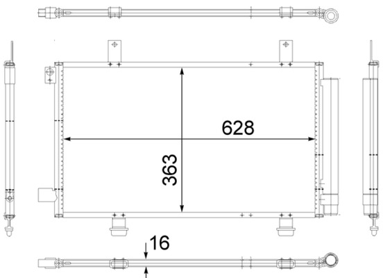 MAHLE Klímahűtő AC556000S_MAHLE