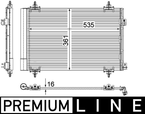 MAHLE Klímahűtő AC587000P_MAHLE