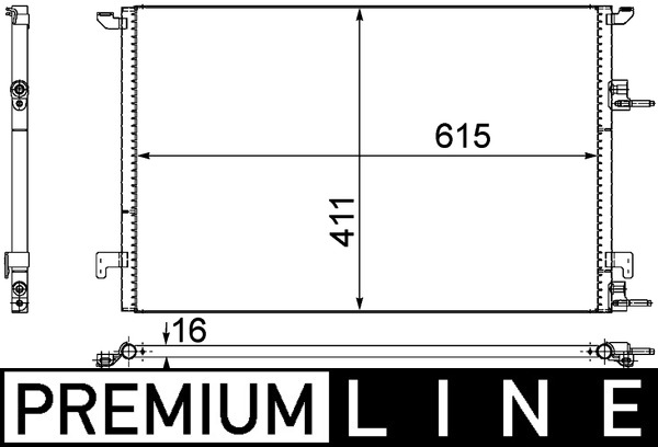 MAHLE Klímahűtő AC589000P_MAHLE