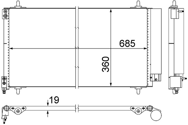 MAHLE Klímahűtő AC592000S_MAHLE