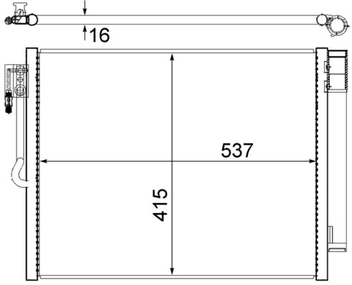 MAHLE Klímahűtő AC596000S_MAHLE