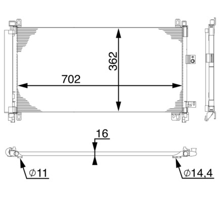 MAHLE Klímahűtő AC597000S_MAHLE