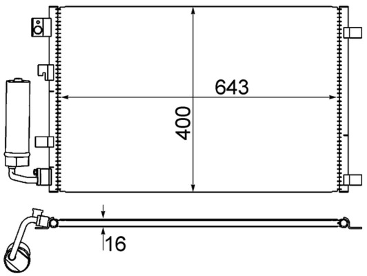 MAHLE Klímahűtő AC604001S_MAHLE