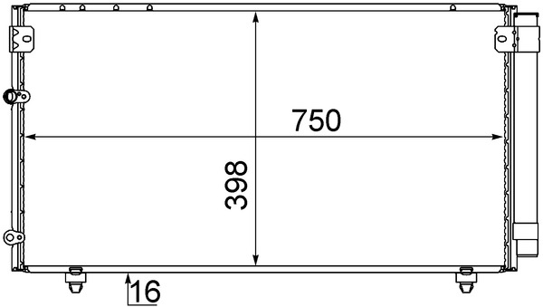 MAHLE Klímahűtő AC606000S_MAHLE