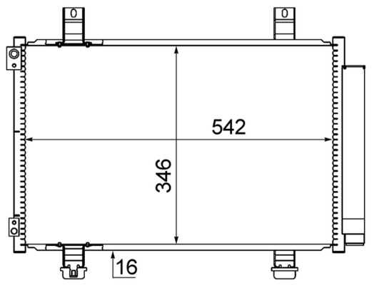 MAHLE Klímahűtő AC611000S_MAHLE