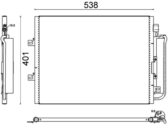 MAHLE Klímahűtő AC641000S_MAHLE