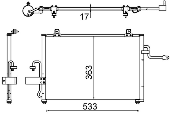 MAHLE Klímahűtő AC645000S_MAHLE