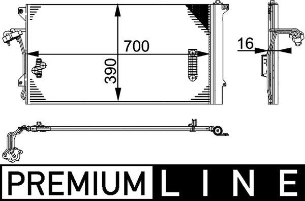 MAHLE Klímahűtő AC659000P_MAHLE