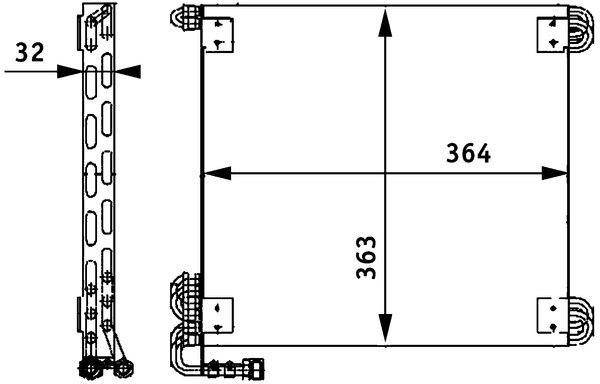 MAHLE Klímahűtő AC660000P_MAHLE