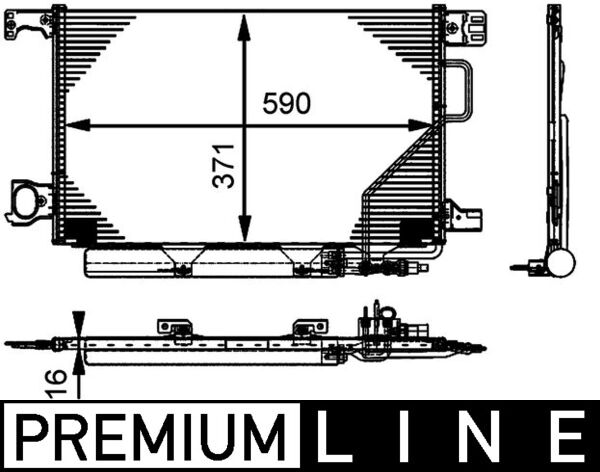 MAHLE Klímahűtő AC662000P_MAHLE