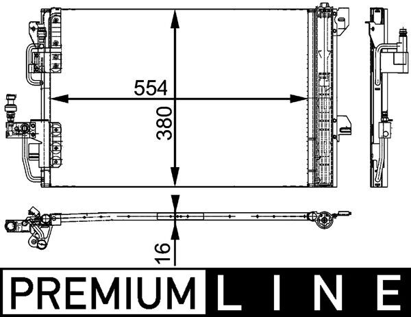 MAHLE Klímahűtő AC665000P_MAHLE