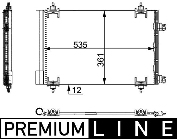 MAHLE Klímahűtő AC668000P_MAHLE