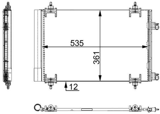 MAHLE Klímahűtő AC668000S_MAHLE