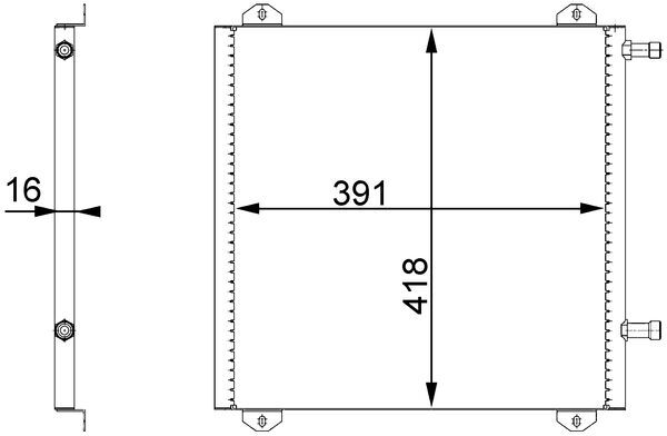 MAHLE Klímahűtő AC675000S_MAHLE