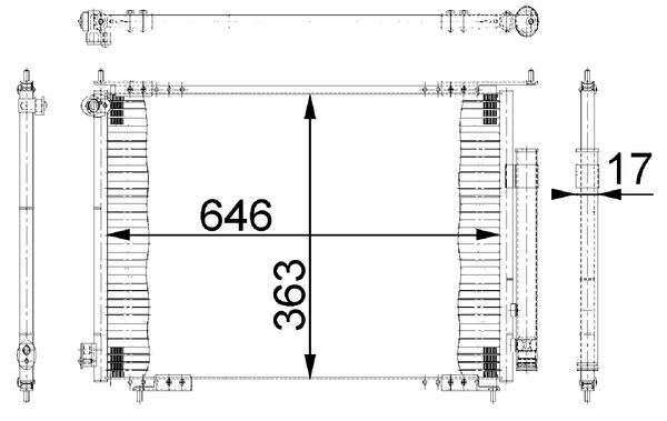 MAHLE Klímahűtő AC678000S_MAHLE