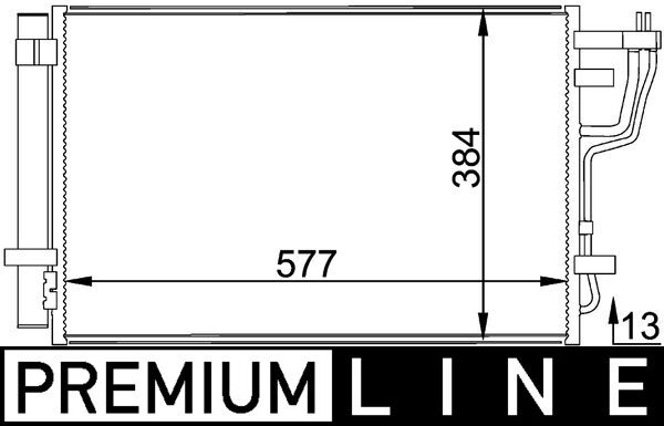 MAHLE Klímahűtő AC697000P_MAHLE