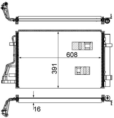 MAHLE Klímahűtő AC697000S_MAHLE