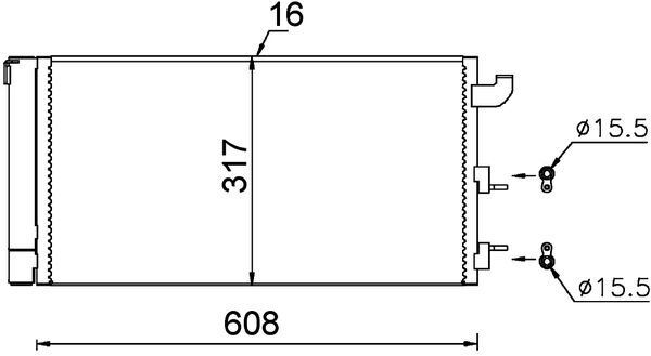 MAHLE Klímahűtő AC710000S_MAHLE