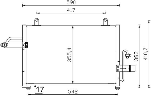 MAHLE Klímahűtő AC715000S_MAHLE