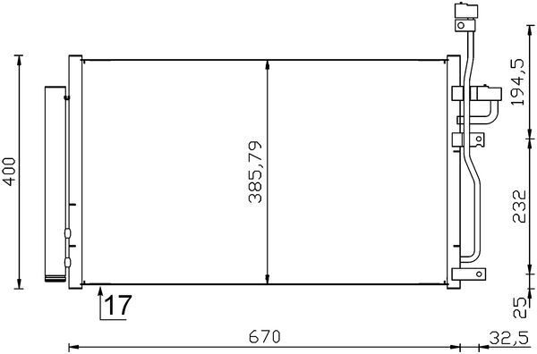 MAHLE Klímahűtő AC716001S_MAHLE