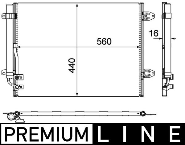 MAHLE Klímahűtő AC733000P_MAHLE