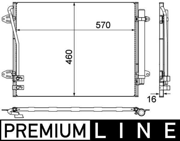 MAHLE Klímahűtő AC734000P_MAHLE