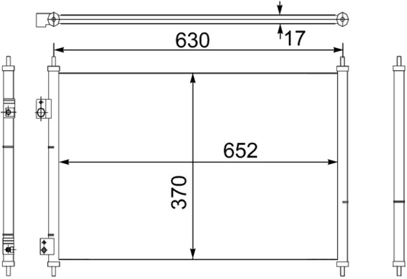 MAHLE Klímahűtő AC755000S_MAHLE