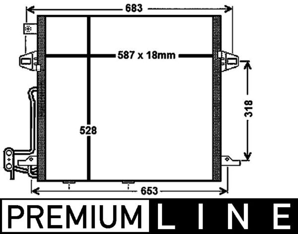 MAHLE Klímahűtő AC756000P_MAHLE