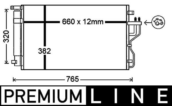 MAHLE Klímahűtő AC770000P_MAHLE