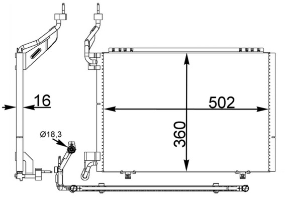 MAHLE Klímahűtő AC846000S_MAHLE