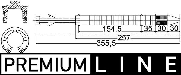 MAHLE Klímaszárító patron AD183000P_MAHLE