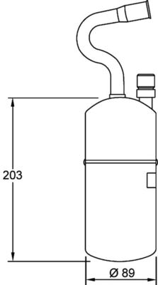 MAHLE Klímaszárító patron AD34000S_MAHLE