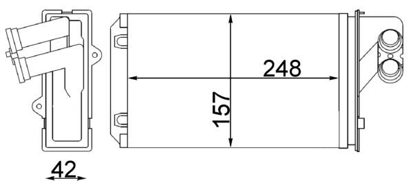 MAHLE Fűtőradiátor AH101000S_MAHLE