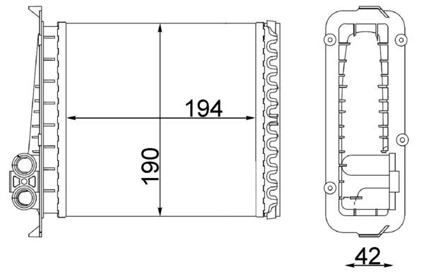 MAHLE Fűtőradiátor AH106000S_MAHLE