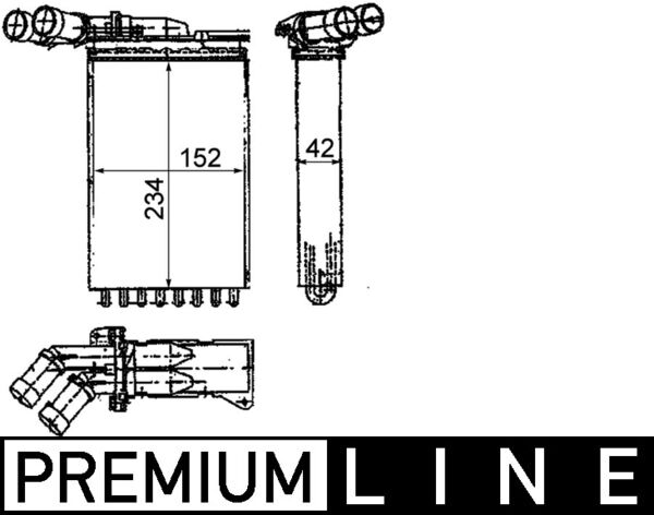 MAHLE Fűtőradiátor AH116000P_MAHLE