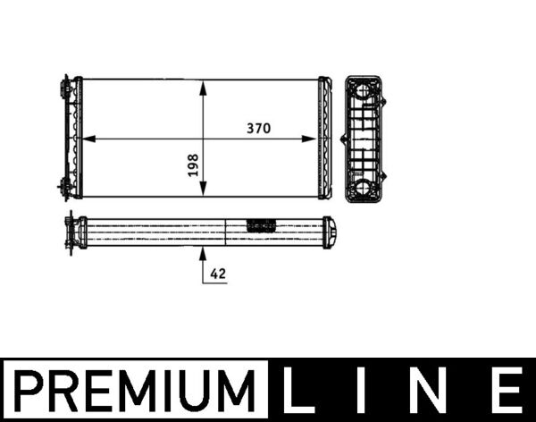 MAHLE Fűtőradiátor AH117000P_MAHLE