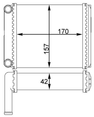 MAHLE Fűtőradiátor AH128000S_MAHLE