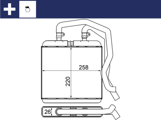 MAHLE Fűtőradiátor AH12000S_MAHLE