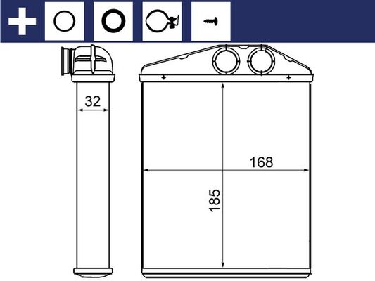 MAHLE Fűtőradiátor AH13000S_MAHLE