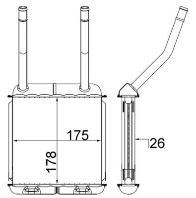 MAHLE Fűtőradiátor AH140000S_MAHLE