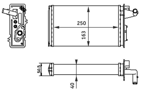 MAHLE Fűtőradiátor AH141000S_MAHLE