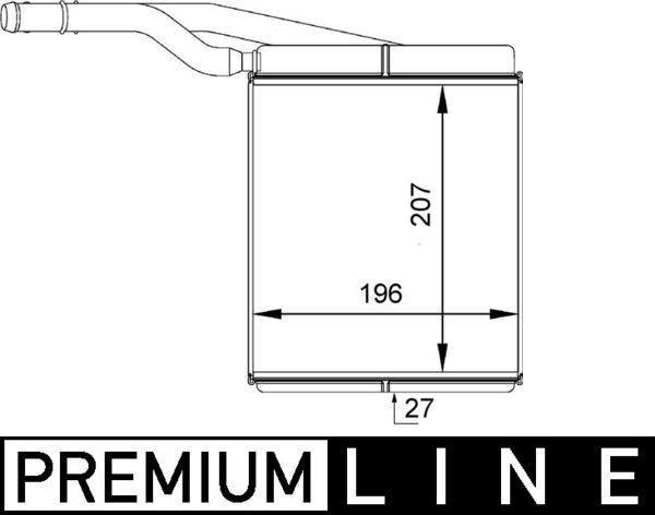 MAHLE Fűtőradiátor AH143000P_MAHLE