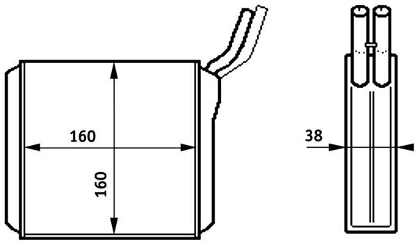 MAHLE Fűtőradiátor AH153000S_MAHLE