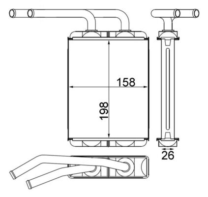 MAHLE Fűtőradiátor AH157000S_MAHLE