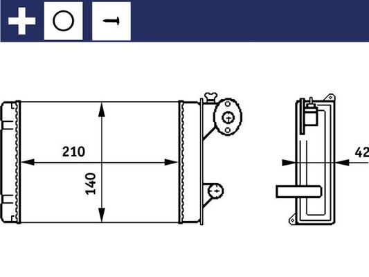 MAHLE Fűtőradiátor AH158000S_MAHLE