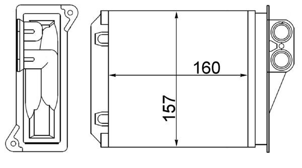 MAHLE Fűtőradiátor AH168000S_MAHLE