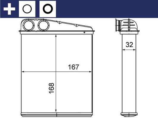 MAHLE Fűtőradiátor AH16000S_MAHLE